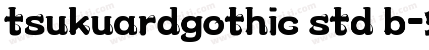 tsukuardgothic std b字体转换